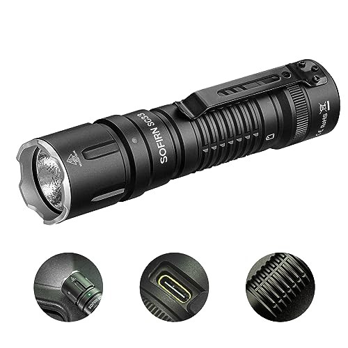sofirn SC33 強力 LED懐中電灯 高輝度 5200ルーメン USBC充電式 7つ点灯モード ポケットクリップ IP68防水 高耐久性 小型 防災 アウトドの通販は