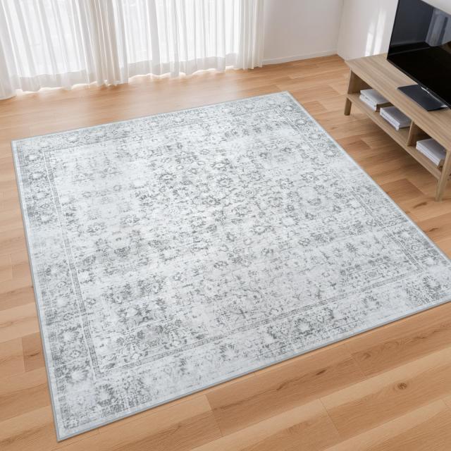 HAOCOO カーペット ラグ 2畳 洗える 185×185cm 正方形 ホットカーペット対応 絨毯 ペルシャ風 ラグマット ふわふわ おしゃれ オールシー