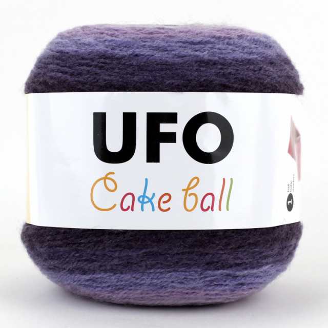 UFO Cake Ball ケーキボール グラデーションマルチカラー アクリル ウール 毛糸 200g, 350m col.01