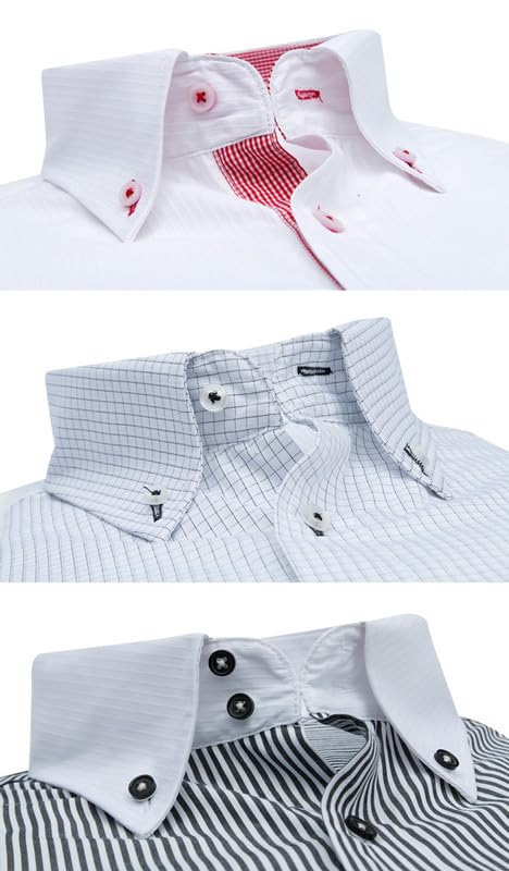 トリー リング ワイシャツ メンズ 長袖 ボタンダウン 細身 ビジネス