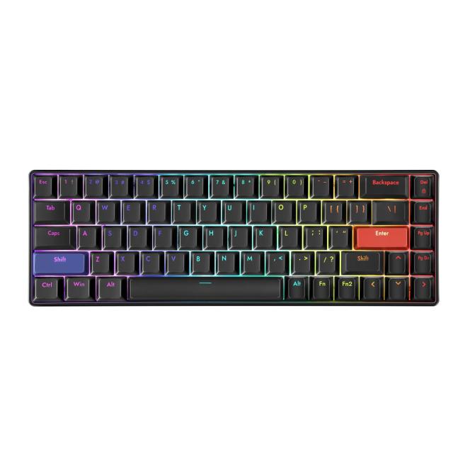 DrunkDeer G65 ラピッドトリガー メカニカルキーボード 磁気スイッチ ゲーム用 RGB コンパクト 65%サイズ 有線 ゴースト防止 ブラックの通販は