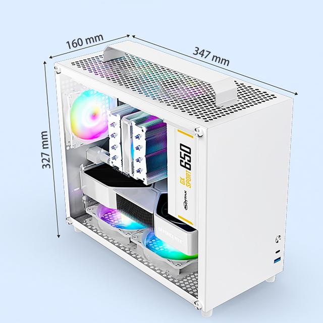 pcケース ミドルタワー pcケース 透明強化ガラスモデル micro-atx