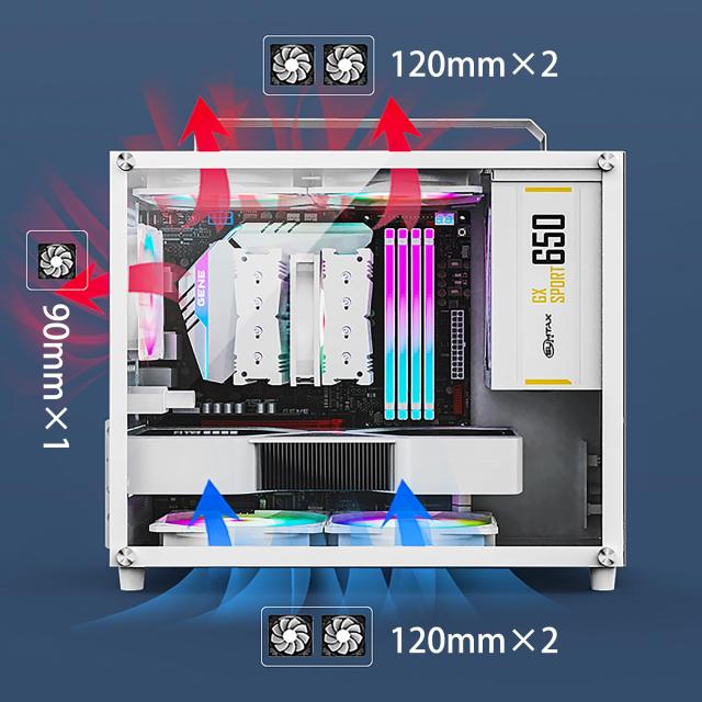 pcケース ミドルタワー pcケース 透明強化ガラスモデル micro-atx