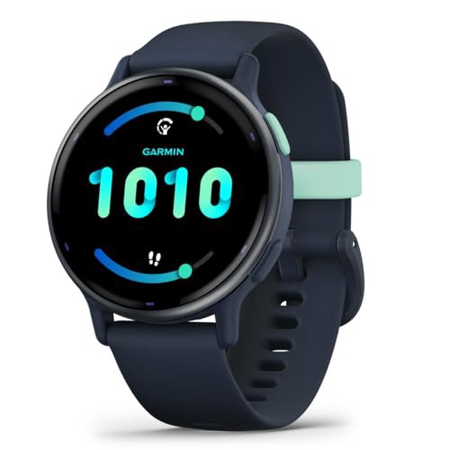 GARMIN(ガーミン) vivoactive 5 Blue/Blue Met フィットネスGPSウォッチ 睡眠管理/フィットネス年齢/お昼寝検出/Suica対応/心拍センサー/の通販は 40,647円