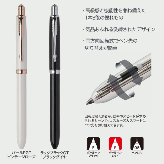 PARKER パーカー 多機能ペン ソネット パールPGT Crystal ヴィンテージ