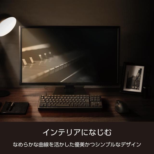 エレコム メカニカルキーボード Leggero 静音 有線 テンキーレス Nキーロールオーバー対応 5000万回高耐久スイッチ採用 赤軸 ブラック TK_4