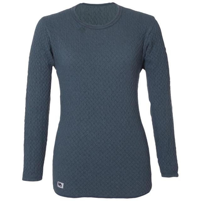 ひだまり本舗(HIDAMARI HONPO) 婦人用 長袖 丸首 インナー チョモランマサピウム3重袖シリーズ QMS821 ネービー Mサイズ ひだまり] 婦人用 長袖 丸首 インナー チョモランマ[サピウム][3重袖