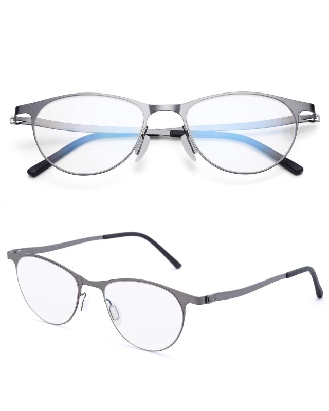GO!GRM 老眼鏡 メンズ ブルーライトカットメガネ レディース おしゃれ リーディンググラス 軽量 超薄型 スマホ パソコン用 PC眼鏡 ブル