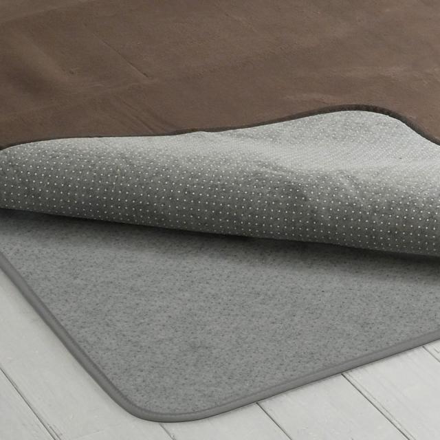 山善(YAMAZEN) ラグ カーペット アンダーラグ ゆかもふ 10mm厚 2畳 170×170cm 滑り止め 防音 洗える 防音等級ΔLL(I)-4(1級) ホットカー