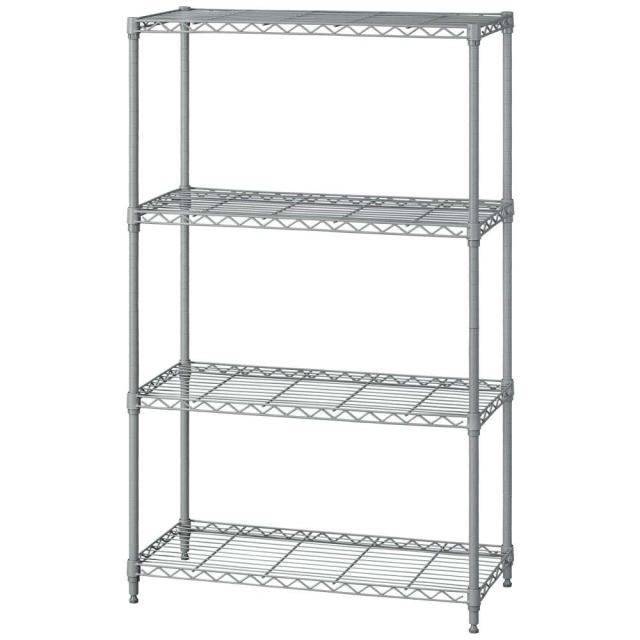 【幅75cm】4段 カラーメタルラック アイリスオーヤマ CMM-75124 ダークグレー スチールラック カラフルメタル カラーラック ラック 一人の通販は 5,094円