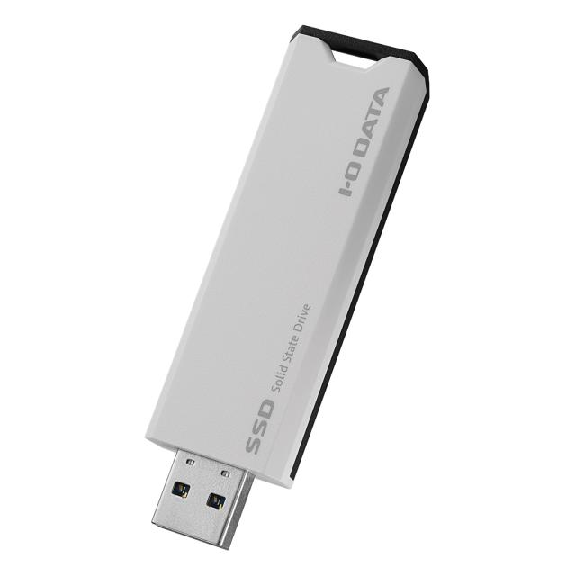 IODATA スティックSSD 2TB ホワイト×ブラック 小型 高速転送 ポータブル【PS5/Windows/Mac/Chromebook】USB 10Gbps (USB 3.2 Gen 2)対応