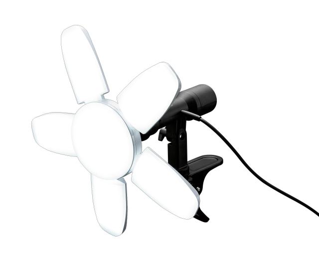 高儀(Takagi) LED クリップライト SAKUTO N E O 90W CLT-90SLA マグネット付き サイド連結コンセント 屋内用【開閉で照射範囲が変わる】EAR