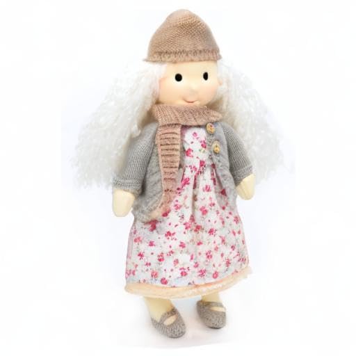 BlissfulPixie ウォルドルフ人形 Waldorf Doll 手作り人形 - Leila 30cm 柔らかい 女の子 かわいい ぬいぐるみ 子供たちに最適な人形