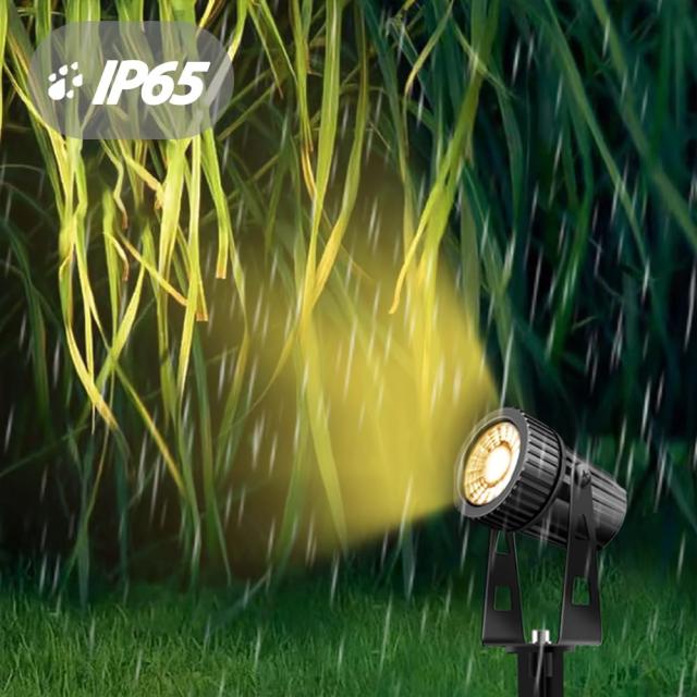 Aotealit 12V LEDガーデンライト電球色3000K 3WCOBライト 4個 IP65防水 暖かい光 ガーデンスポットライト常時点灯 高輝度 1100LM上下左右の通販は