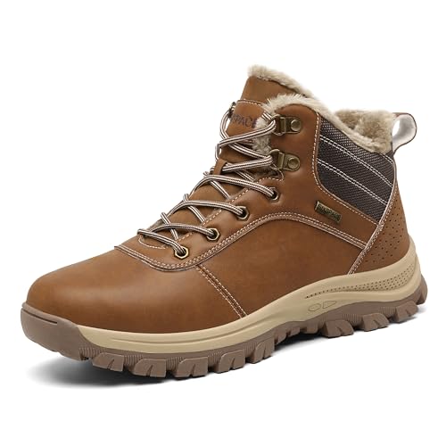 LUEDKA スノーブーツ メンズ レディース スノーシューズ 防寒靴 靴ひも 冬 防水 ワークブーツ マウンテンブーツ 撥水 コンフォート 防 5,193円