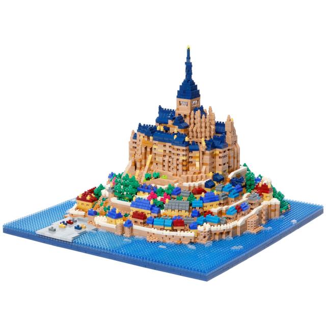 nanoblock カワダ(Kawada) ナノブロック モン・サン・ミシェル デラックスエディション 20.6×28×28cm 12才以上 インテリア ホビー NB-0