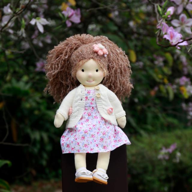 BlissfulPixie ウォルドルフ人形 手作り人形 Waldorf Doll - Amber
