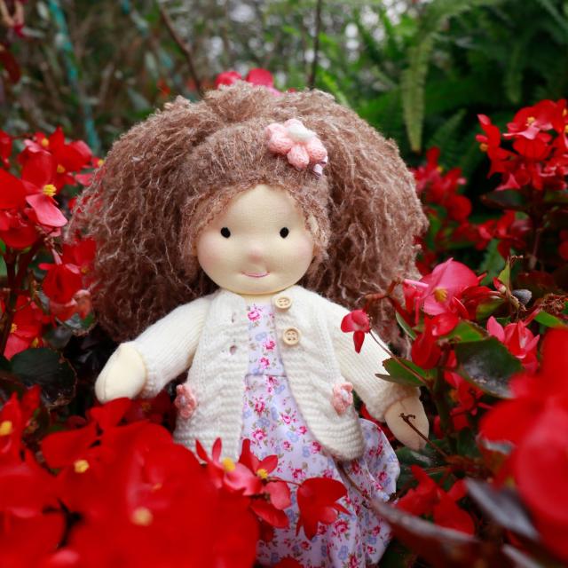 BlissfulPixie ウォルドルフ人形 手作り人形 Waldorf Doll - Amber