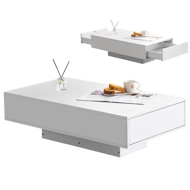 オーエスジェイ(OSJ) ローテーブル リビングテーブル 収納付き 引き出し付き 幅100×奥行き55 木製 ホワイト インテリア 高級 正規品の通販は 13,228円