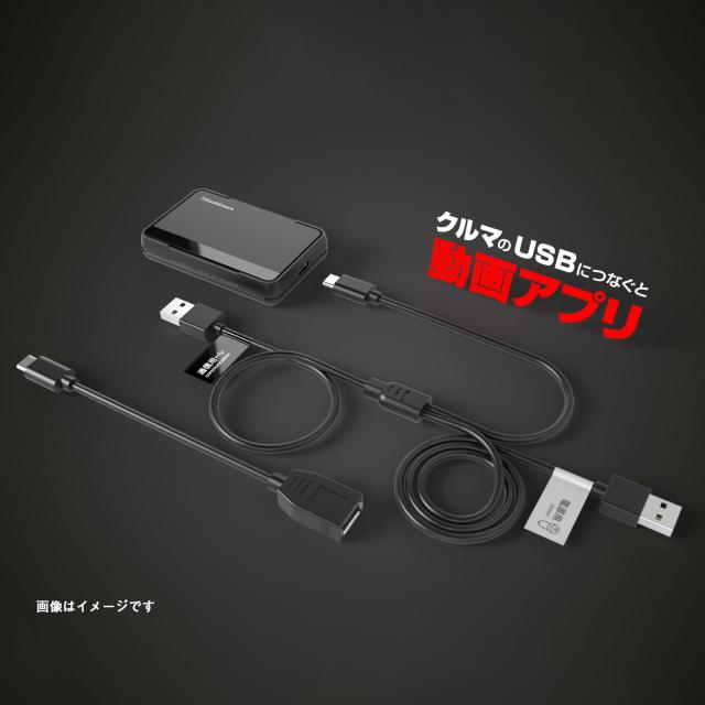 カシムラ 【カーチューブ】 CarPlay対応のディスプレイオーディオで走行中に動画アプリが観られる! クルマ用メディアプレイヤー Smart Ca