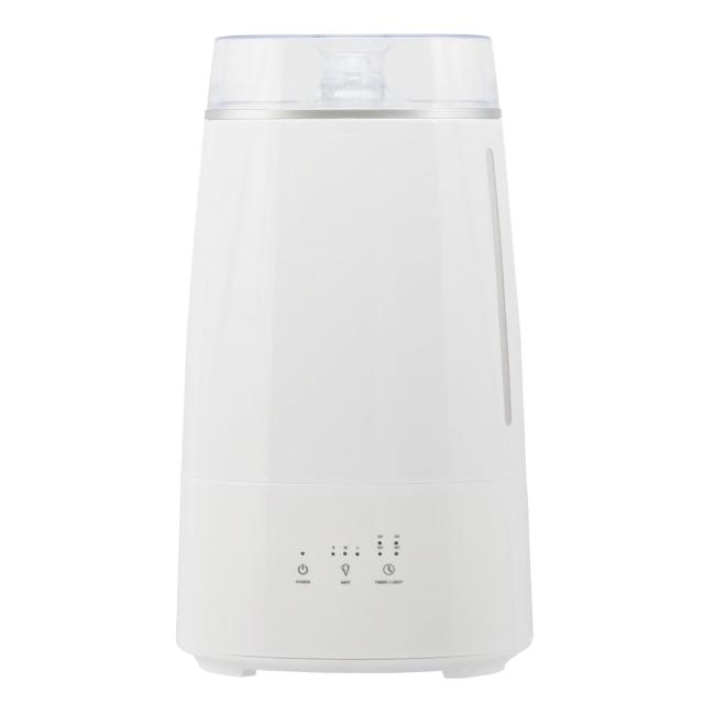 超音波式＋加熱 ハイブリッド加湿器 3.5L 大容量 洋室7畳 和室4.2畳 上部給水 アロマ加湿器 ホワイト シンプル GH-AHHA-WH