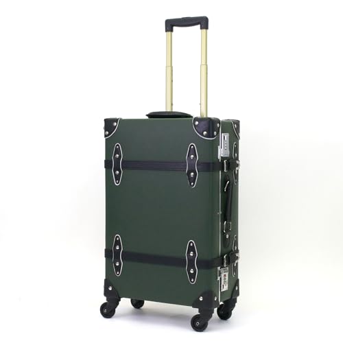 シフレ トランクスーツケース EUR3054 トランクキャリー ユーラシアトランク 36L 3.8kg Mサイズ：グリーン/ブラック