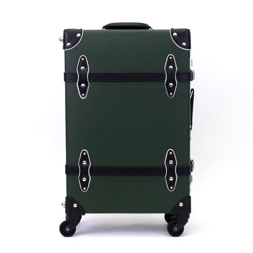 シフレ トランクスーツケース EUR3054 トランクキャリー ユーラシアトランク 36L 3.8kg Mサイズ：グリーン/ブラック