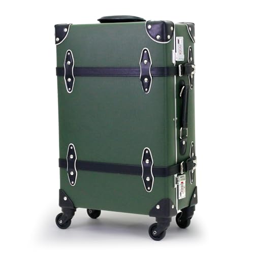 シフレ トランクスーツケース EUR3054 トランクキャリー ユーラシアトランク 36L 3.8kg Mサイズ：グリーン/ブラック