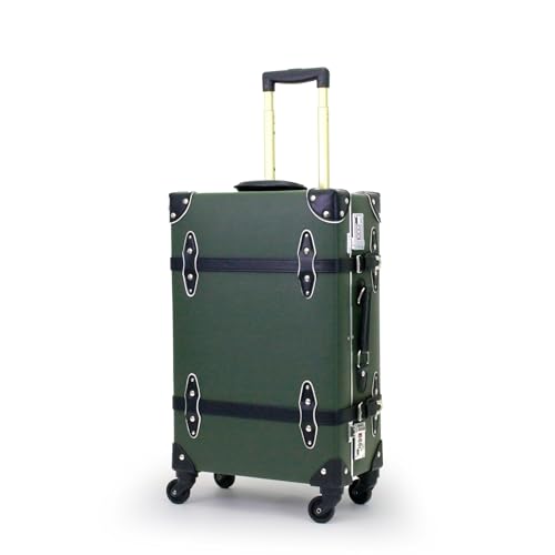 シフレ トランクスーツケース EUR3054 トランクキャリー ユーラシアトランク 36L 3.8kg Mサイズ：グリーン/ブラック