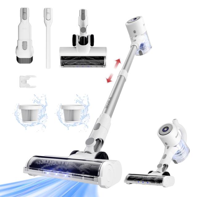 アップグレード版 33000pa強力吸引 SmartAI 掃除機 コードレス 充電式 ハンディクリーナー 46分間連続稼働 スティック掃除機 軽量 10段伸の通販は