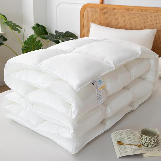 Shikyouka 掛け布団 羽毛布団 シングル 羽根布団 人工 羽？被 duvet 洗える 抗菌防臭 防ダニ 暖かい 柔らかさ 軽さ 心地よさ 通気性 冬用 の通販は