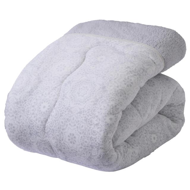 nishikawa 【 西川 】 あったか 掛け布団 シングル もこもこシープボアで暖か ふわふわ 柔らかな肌触り 抗菌防臭加工 グレー FQ03739410の通販は 6,050円