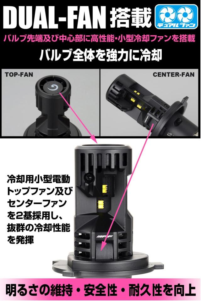 co.jp 限定】 M's Basic by IPF ヘッドライト フォグランプ LED 車用