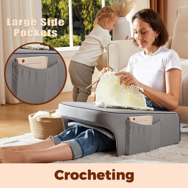 cooloo8 読書用枕 ベッド用 ゲーム用クッション 小柄な大人 ティーンエイジャーアームレスト枕 メモリーフォーム 膝用デスクピロー 読書/の通販は