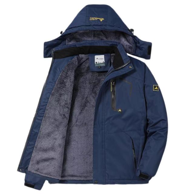 Yucahype アウトドアジャケット メンズ 多機能 L-6XL マウンテンジャケット 裏起毛 ウィンドブレーカー 登山ジャケット 防寒 防風 防水