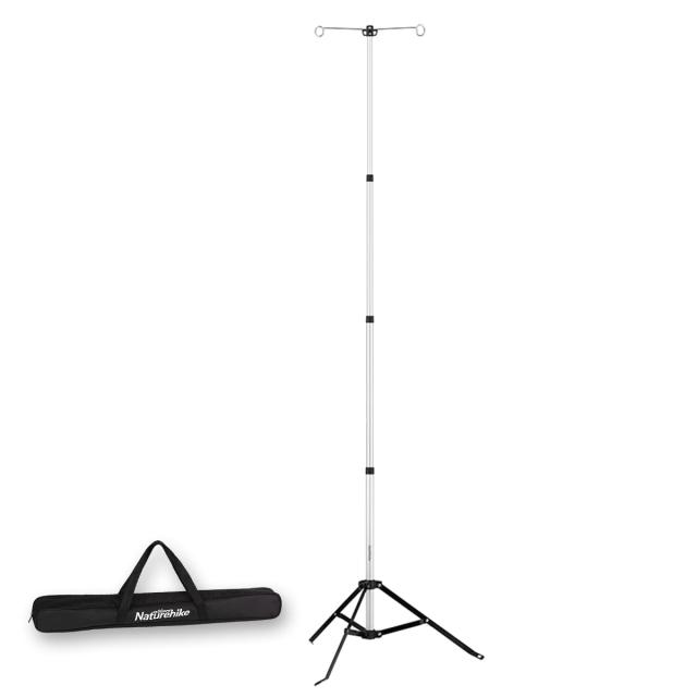 Naturehike BBQキャンプ用ランプランタンスタンド ハンマーランタンスタンド アルミニウム合金製 伸縮式 耐荷重2？ 収納ケース付き (シル