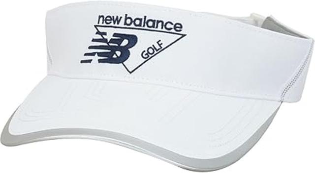 ニューバランス ユニセ ックス サンバイザー (リップス・サイズ調整可) / ゴルフ 帽子 / 012-4287002 030_ホワイトの通販は 4,600円