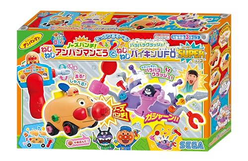 セガフェイブ(SEGA FAVE) アンパンマン くみたてDIY たっぷりあそべる! ノーズパンチ! ねじねじアンパンマンごう と バラバラクラッシュ!_1