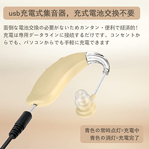 集音器 しゅうおんき 左右両用 耳穴式 5段階音量調節 ノイズ抑え クリアな音質 日本語取扱説明書 高齢者向け 難聴者 低・中難聴者適用  敬の通販はau PAY マーケット - MYDOYA | au PAY マーケット－通販サイト