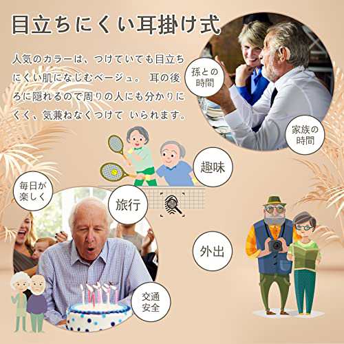 集音器 しゅうおんき 左右両用 耳穴式 5段階音量調節 ノイズ抑え クリアな音質 日本語取扱説明書 高齢者向け 難聴者 低・中難聴者適用  敬の通販はau PAY マーケット - MYDOYA | au PAY マーケット－通販サイト