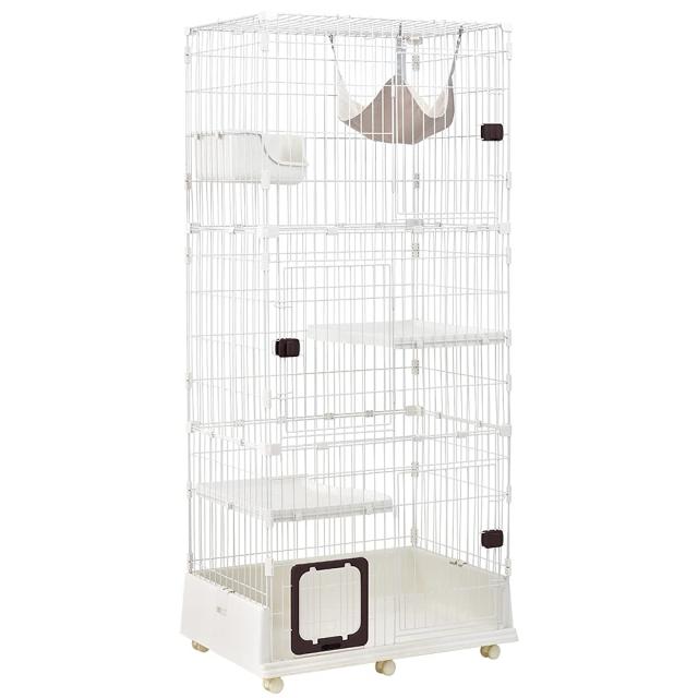 Shinyever 猫 ケージ キャットケージ 猫ゲージ ペットケージ 3段