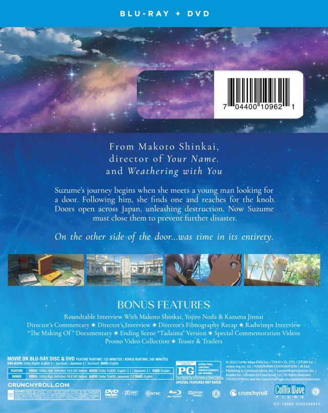 Suzume: Movie - Blu-ray   DVD