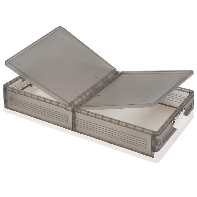 VECELO 収納ボックス 収納ケース ベット下収納ボックス キャスター付き 幅100x奥行き50x高さ18CM 積み重ね 衣装ケース 大容量 防塵 防湿