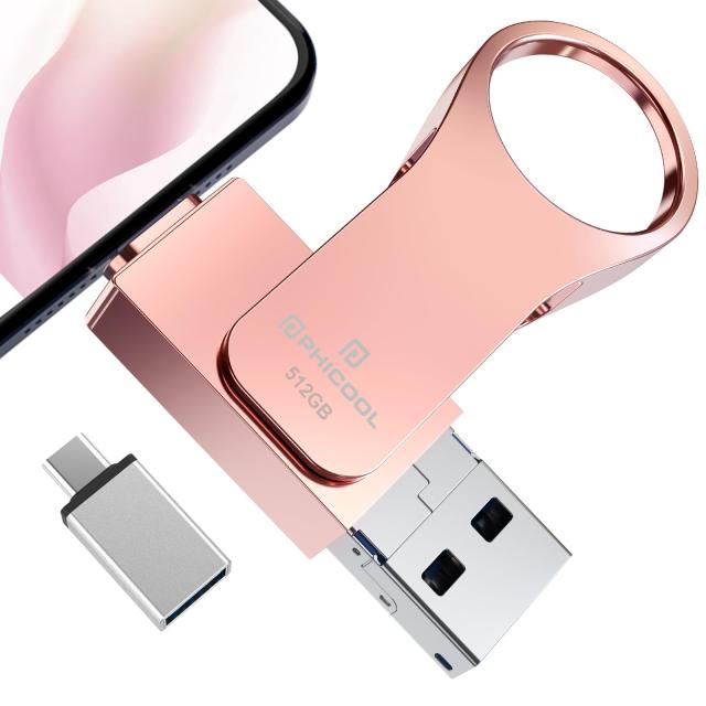 512GB USBメモリー【業界革新版 専用アプリ不要】4in1i Phone対応usbメモリフラッシュドライブ 大容量 高速USB 3.0 フラッシュメモリIOS/Aの通販は