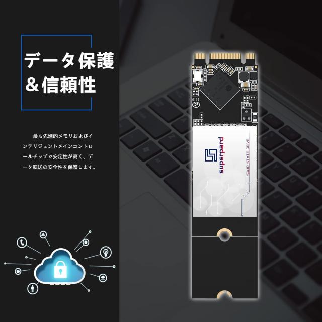 内蔵型SSD Superpard SSD M.2 2280 4TB SATA III Superpard SSD M.2 2280 4TB SATA III 6Gb/s 内蔵型SSD 3D NAND 高