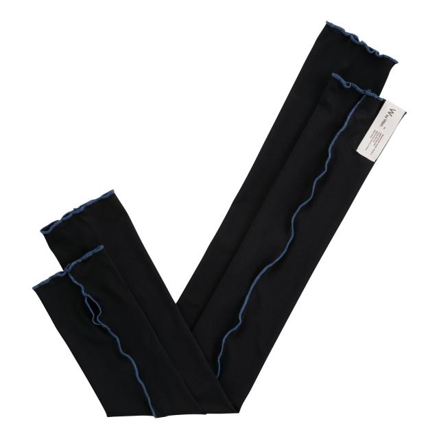 [Wpc.] [ワールドパーティー] W by UVカット接触冷感アームカバー 《UVカット率98%/UPF50＋》 ブラック レディース おしゃれ 可愛い 日焼