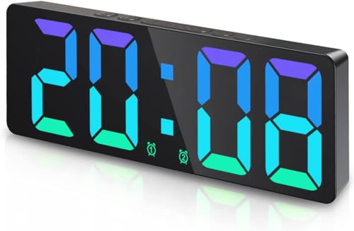 【送料無料】デジタル 目覚まし時計 LEDディスプレイ 大音量 アラーム 2組 デジタル時計 スヌーズ 3段階 明るさ調整 USB/乾電池 2WAY 給