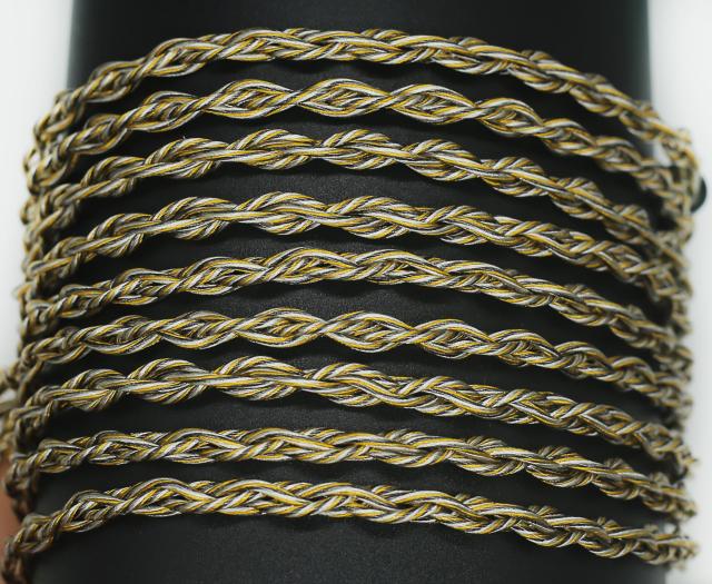 JSHiFi-Jupiter】MMCX2.5mmリケーブル 4芯金メッキと銀メッキと
