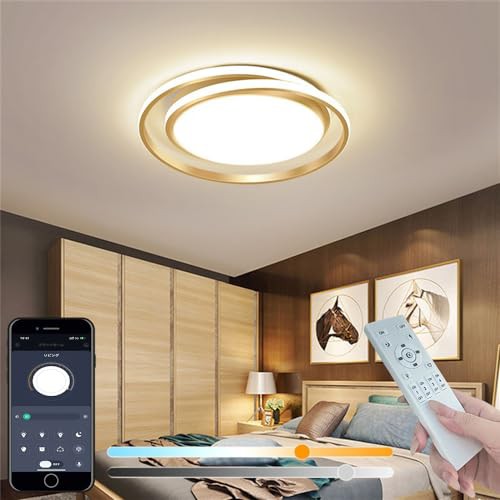 KOVOL LED シーリングライト 10畳 12畳 14畳 おしゃれ 北欧 照明器具 天井 APP遠隔制御 無段階調光調色 引っ掛対応 工事不要 日本語取