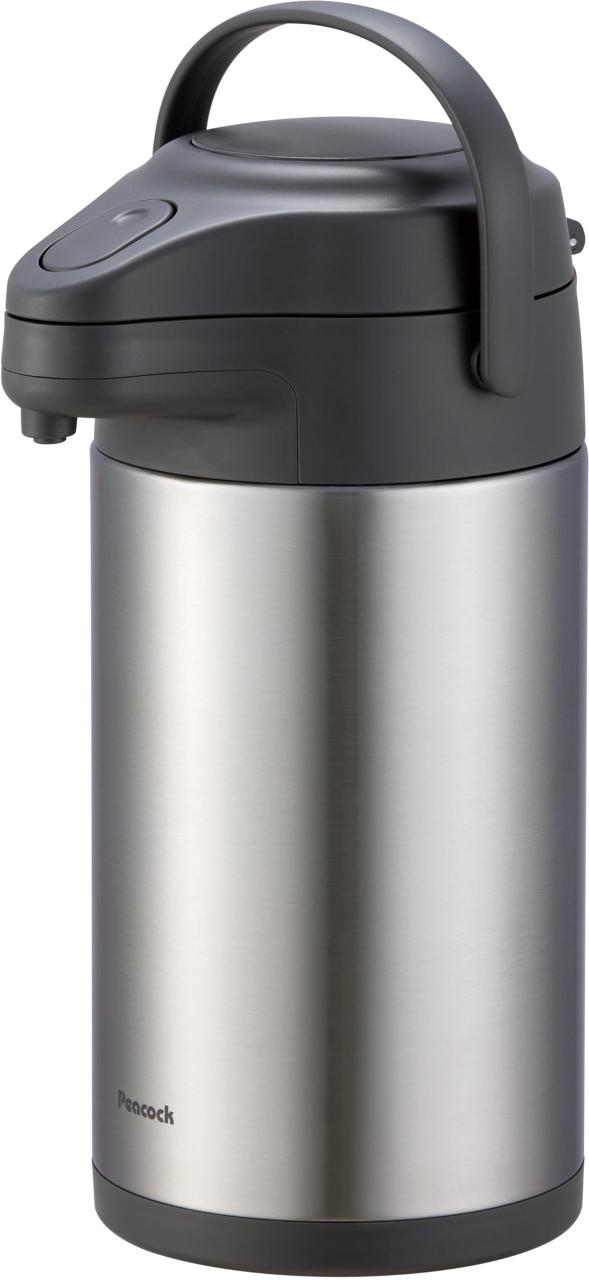 ピーコック魔法瓶工業(The-peacock) ピーコック ステンレス エアーポット 4リットル 保温 保冷 省エネ 広口 魔法瓶 ポット 卓上 4L MRS-4